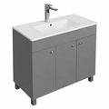 Ensemble de meubles de salle de bain, coloris graphite, pour la salle de bain