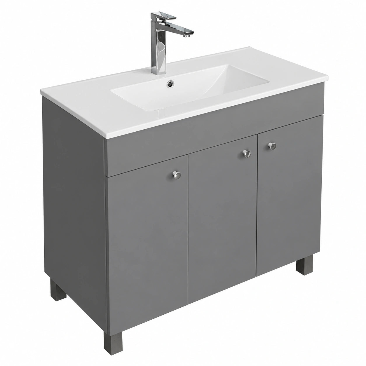 Ensemble de meubles de salle de bain, coloris graphite, pour la salle de bain