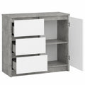 Meuble à chaussures, avec tiroirs, avec portes, coloris blanc, pour l’entrée ou le couloir