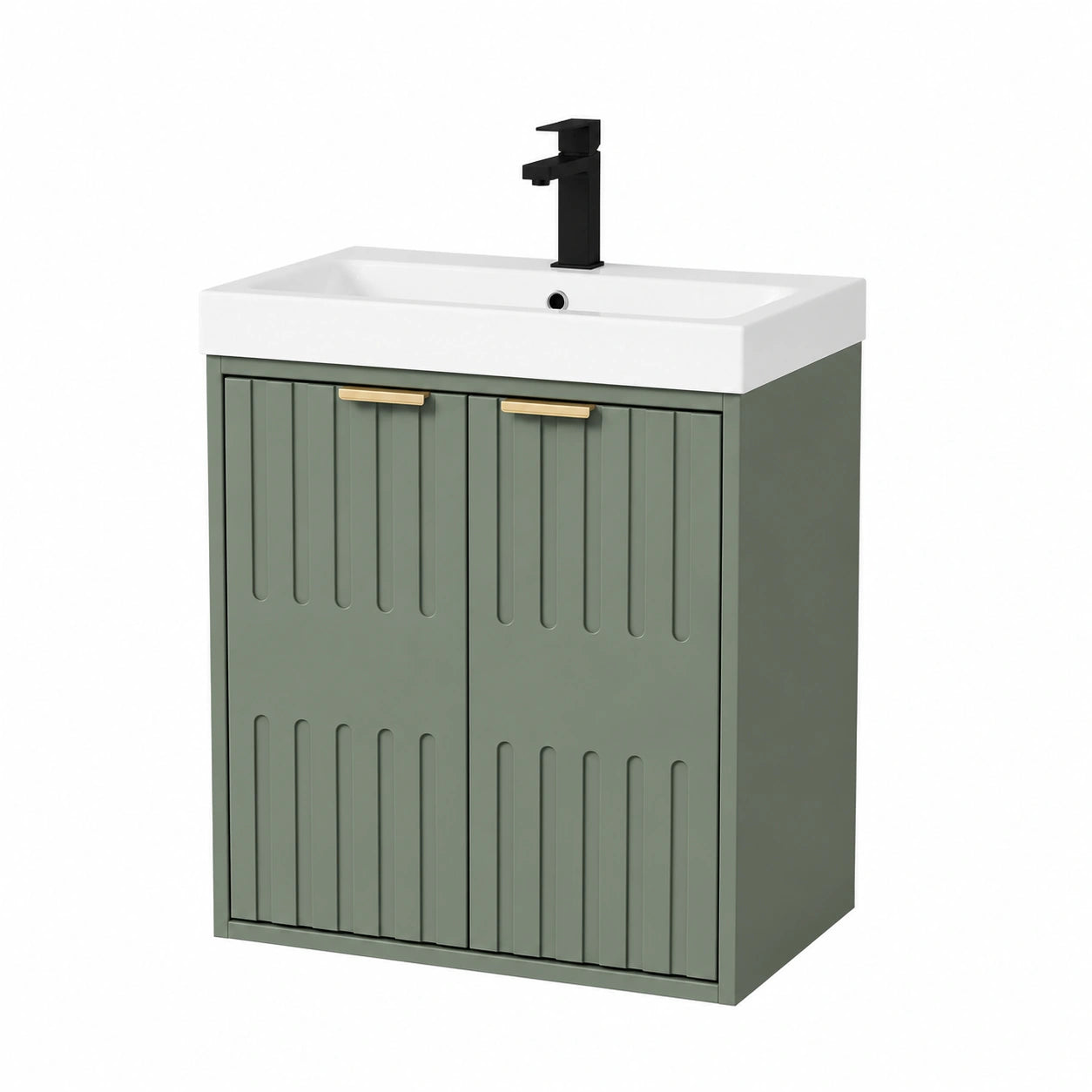 Ensemble de meubles de salle de bain, 50 x 38 x 55 cm, coloris vert, pour la salle de bain