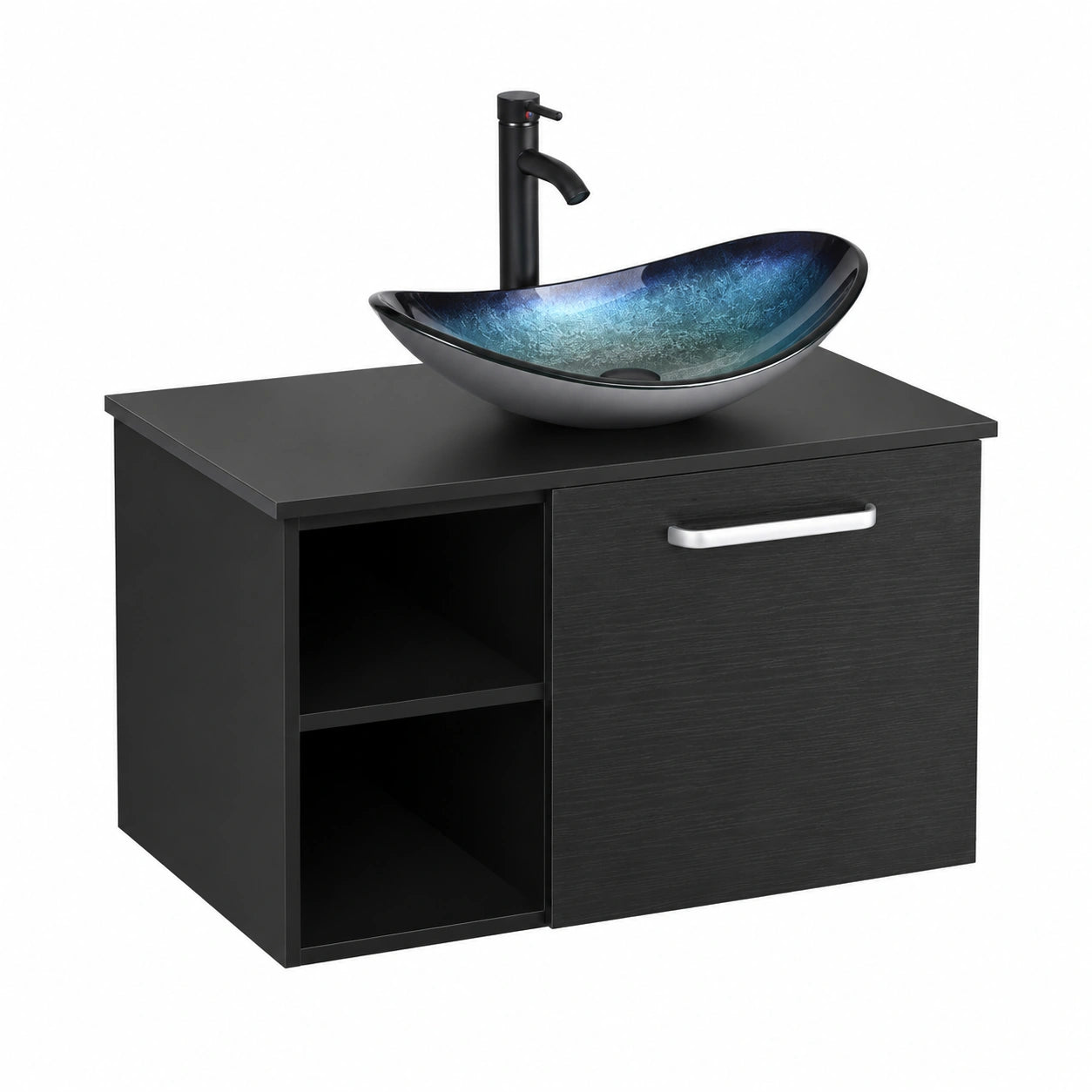 Armoire, avec rangement, avec étagères, coloris argenté, pour la chambre