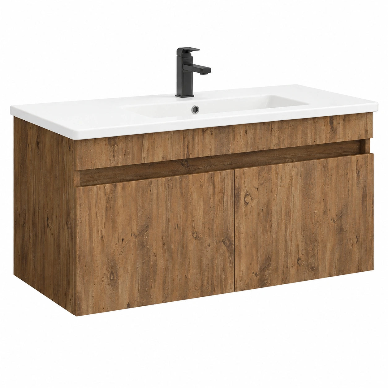 Ensemble de meubles de salle de bain, en chêne, coloris blanc, pour la salle de bain
