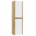 Armoire, en chêne, coloris blanc, 3 pièces, pour la chambre